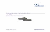 Grandstream Networks, Inc. - ATEL Electronics · Grandstream Networks, Inc. HT– 502 Dual FXS Port Analog Telephone Adaptor ... Grandstream HandyTone-502 is a new addition to the