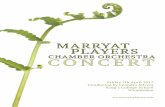 CHAMBER ORCHESTRA CONCERT - Squarespacemarryatplayers.squarespace.com/s/MP-April-2017-PROGRAMME.pdf · CHAMBER ORCHESTRA CONCERT ... College Symphony Orchestra and has recently performed