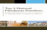 Top 5 National Handyman Franchises - Opportunities … · Top 5 National Handyman Franchises A Side-By-Side Comparison Report. ... going to need the type of help Handyman Matters