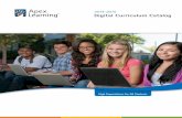 2014-2015 Digital Curriculum Catalog - Apex …cdn.apexlearning.com/documents/Digital_Curriculum...Apex Learning is the only digital curriculum provider with five curricular pathways