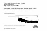 Water Resources Data Oklahoma Water Year 2003 · Water Resources Data Oklahoma Water Year 2003 Volume 2. Red River Basin and Ground-Water Wells ... T.E. Coffey G.H. Haff M.L. Schneider