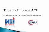 Time to Embrace ACE · Transition period begins: ACE filing of electronic entry and associated entry summary types 01, 11, 03, 51, 52 with ... “5.2.5 Exam site designation ...