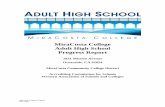MiraCosta College Adult High School Progress Report · MiraCosta College Adult High School Progress Report 1831 Mission Avenue Oceanside, CA 92054 ... responsibility for the general