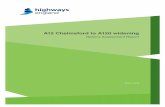 A12 Chelmsford to A120 widening - Highways … · 2017-01-20 · A12 Chelmsford to A120 widening ... (OAR). This will be used to assist decision makers, ... The overall approach to