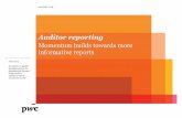 Auditor reporting - PwC · Auditor reporting Momentum builds towards more informative reports June 2014 An update on global developments in the fundamental changes ... Property valuation