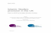 Islamic Studies provision in the UK - ePrints Soton · HEFCE 20 10 March 2010 Islamic Studies provision in the UK Report to HEFCE by the Higher Education Academy Authors: Lisa Bernasek,