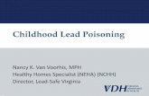 Childhood Lead Poisoning - National Center for … · Childhood Lead Poisoning . ... (AsO 4) 2 Insecticide . Lead Compounds ... Teach your family to wipe their shoes and keep them