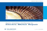 Electric Motor Repair - Elantas · Electric Motor Repair Electric Motor Repair Rev 11-16 ... ELANTAS Electrical Insulation companies are strategi-cally located throughout the world