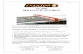 EX100/80 SAW FENCE & GUIDE RAILS - Exaktor Tools · Thank you for choosing the EXAKTOR® EX100/80 Saw Fence & Guide Rails, designed to ... that use a Biesemeyer ...