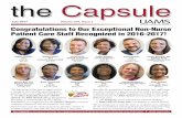 Congratulations to Our Exceptional Non-Nurse …hipaa.uams.edu/Content/July-2017-Capsule.pdf · Congratulations to Our Exceptional Non-Nurse Patient Care Staff Recognized in 2016-2017!