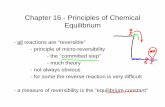 Chapter 16 - Principles of Chemical Equilibriumweb.unbc.ca/chemistry/chem101/chem_101_Ch16_lectures.pdf · Chapter 16 - Principles of Chemical Equilibrium ... forward and reverse