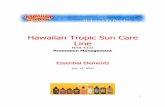 Hawaiian Tropic Sun Care Line - dj Teresa · Hawaiian Tropic Sun Care Line MAR 4333 ... SWOT Analysis Strengths ... Surf and Volleyball competitions