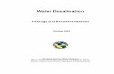 Water Desalination - Robert B. Laughlinlarge.stanford.edu/courses/2012/ph240/spearrin1/docs/Findings... · Water Desalination Findings and Recommendations October 2003 Gray Davis,