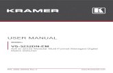 USER MANUAL - k.kramerav.com · 9.4 Installing the Test Module 45 ... Welcome to Kramer Electronics! Since 1981, ... It is particularly suitable in the consumer home environment as
