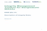 Integrity Management Toolbox for Bangladeshi WASAs et al. 2016... · Integrity Management Toolbox for Bangladeshi WASAs Bw›UwMÖwU S yuywKi eY©bv ... Supported by WIN e.V. –