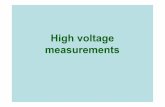 High voltage measurements · Measurement of high voltages. Measurement of the voltage peak Spark gap a) asymmetric; b) symmetric. for AC Measurement of the voltage peak (Chubb-Fortescu