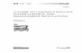 A GUIDE TO CANADA’S BALLAST WATER CONTROL AND MANAGEMENT ... · four copies of its ballast water management plan to a Regional Marine Safety Office.