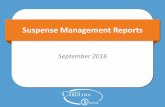 Suspense Management Reports - ccinfo.unc.edu€¦ · Payroll Suspense 6 Payroll Suspense & Project Closeout • On Friday, September 23, 2016, a communication was sent from Andy Johns,