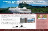 Cruise Tahiti & the Society Islands with Robert Mondavi …€¦ · the highest tasting score. Since he has held numerous prestigious positions including Senior Vice ... the South