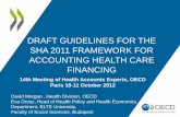 DRAFT GUIDELINES FOR THE SHA 2011 … 7 - MORGAN Draft Financing... · SHA 2011 FRAMEWORK FOR ACCOUNTING HEALTH CARE FINANCING ... document. • Not all parts of the Guidelines are