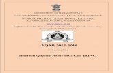 Internal Quality Assurance Cell (IQAC) - Government College …gasca.ac.in/wp-content/uploads/2017/02/AQAR-2015-2016.pdf · University with Potential for Excellence UGC-CPE DST Star