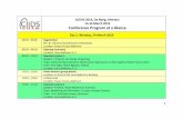Conference Program at a Glance - Main Page | … · Conference Program at a Glance Day 1. Monday, 14 March 2016 ... Analysis of Image, ... Collective Knowledge for Objective Case