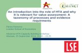 Innovation and the Financing of Healthcare ... - Advance HTA · environments of European health care systems. ... (NICE)/National Coordinating Centre for Health Technology Assessment