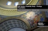 ERP System Feasibility Study – Findings Presentation · • Implementation management Plante Moran delivers on its promises 99%. ... • Purchasing/Contract Management • Reporting