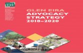 GLEN EIRA · This Advocacy Strategy summarises the priority advocacy ... In some instances this type of work needs to precede or is an ... Regional level advocacy