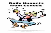 Daily Nuggets from Genesis - padfield.com · Daily Nuggets from Genesis A series of daily Bible readings and drills to be used in Youth Classes, as a daily devotional or as an aid
