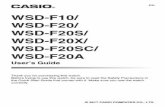 WSD-F10/ WSD-F20/ WSD-F20S/ WSD-F20X/ WSD … · About This Manual The contents of this manual are subject to change without notice. Copying of this manual, either in part or its