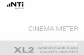 CINEMA METER - NTi Audio · Show mean deviation ... ance calculation rules depending on the size of the cinema. • Start the Cinema Meter by select-ing the function Cinema Meter