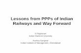 Lessons from PPPs of Indian Railways and Way Forwardaitd.net.in/pdf/14/3. PPPs of Indian Railways and Way Forward.pdf · Lessons from PPPs of Indian Railways and Way Forward G Raghuram