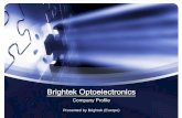 Brightek Optoelectronics Company Profile · Company introduction • Brightek Optoelectronics is a Taiwanese-owned LED manufacturer. The company was founded in Shenzhen, China in