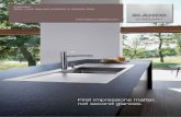 First impressions matter, not second glances.€¦ · Inspiration. Sinks, mixer taps and worktops in stainless steel. First impressions matter, not second glances.