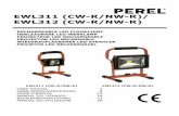 EWL311 (CW-R/NW-R)/ EWL312 (CW-R/NW-R) .EWL311 (CW-R/NW-R)/ EWL312 (CW-R/NW-R) RECHARGEABLE LED FLOODLIGHT