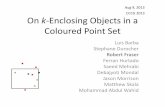 Aug 9, 2013 CCCG 2013 On k-Enclosing Objects in a Coloured ...fraser/talks/kEnclosingObjects_cccg.pdf · On k-Enclosing Objects in a Coloured Point Set Luis Barba Stephane Durocher