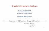 Crystal Structure Analysis - Rutgers Physics & …eandrei/389/xrays/exp.pdf · •crystal structure determination •radial distribution functions •thin film quality •crystallographic
