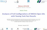 Analyses of Foil Configurations of IMOCA Open 60s …m120.emship.eu/Documents/MasterThesis/2017/AYGOR Teksen.pdf · Analyses of Foil Configurations of IMOCA Open 60s with Towing Tank