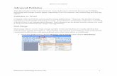 Advanced Publisher - University of Illinois Springfield · This document provides instructions for some of the more advanced features in Publisher, ... include some unique information.