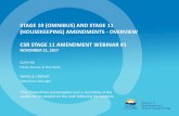 STAGE 10 (OMNIBUS) AND STAGE 11 … · stage 10 (omnibus) and stage 11 (housekeeping) amendments - overview csr stage 11 amendment webinar #1 november 21, 2017 glyn fox . head, science
