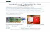 GENERATORS FOR SMALL HYDRO POWER … · rotating machines, specialized in generators for small hydro power stations. We not only have extensive expertise and technical competences,