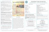 COMMUNITY ANNOUNCEMENTS & EVENTS: SHABBAT BECHUKOTAI · SHABBAT BECHUKOTAI CONGREGATION MOGEN DAVID • 9717 W PICO BLVD, LA, CA 90035 • 310.556.5609 • ... derman • Tania Bohbot