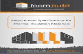 Requirement Specifications for Thermal Insulation Materials · Functional Adaptive Nano-Materials and Requirement Specifications for Thermal Insulation Materials