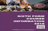 SIXTH FORM COURSE INFORMATION 2018 · SIXTH FORM COURSE INFORMATION 2018 ... Module 4 – Core Organic Chemistry Module 5 – Physical Chemistry and Transition Elements Module 6 –