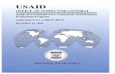 Audit of USAID/RCSA’s Contractor Performance … · PRETORIA, SOUTH AFRICA Audit of USAID/RCSA’s Contractor Performance Evaluation Program Audit Report No. 4-690-05-002-P December