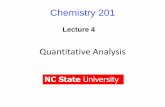 NC State Universityfranzen/public_html/CH201/lecture/Lecture_4.pdf · Optical atomic spectroscopy, ... in terms of the weight percent of each element in ... insoluble in organic solvents