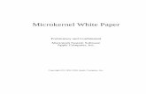 Microkernel White Paper - pagetable.com White... · When the microkernel creates a kernel object, it generates an identifier (ID) for that object. IDs are 32-bit values that uniquely
