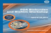 The Parenteral Drug Association presents the PDA Bioburden ...pdaannualmeeting.org/wp-content/uploads/downloads/Bioburden... · The Parenteral Drug Association presents the... PDA