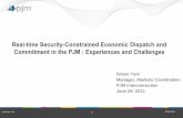 Real-time Security-Constrained Economic Dispatch … · Real-time Security-Constrained Economic Dispatch and Commitment in the PJM : Experiences and Challenges Simon Tam Manager,